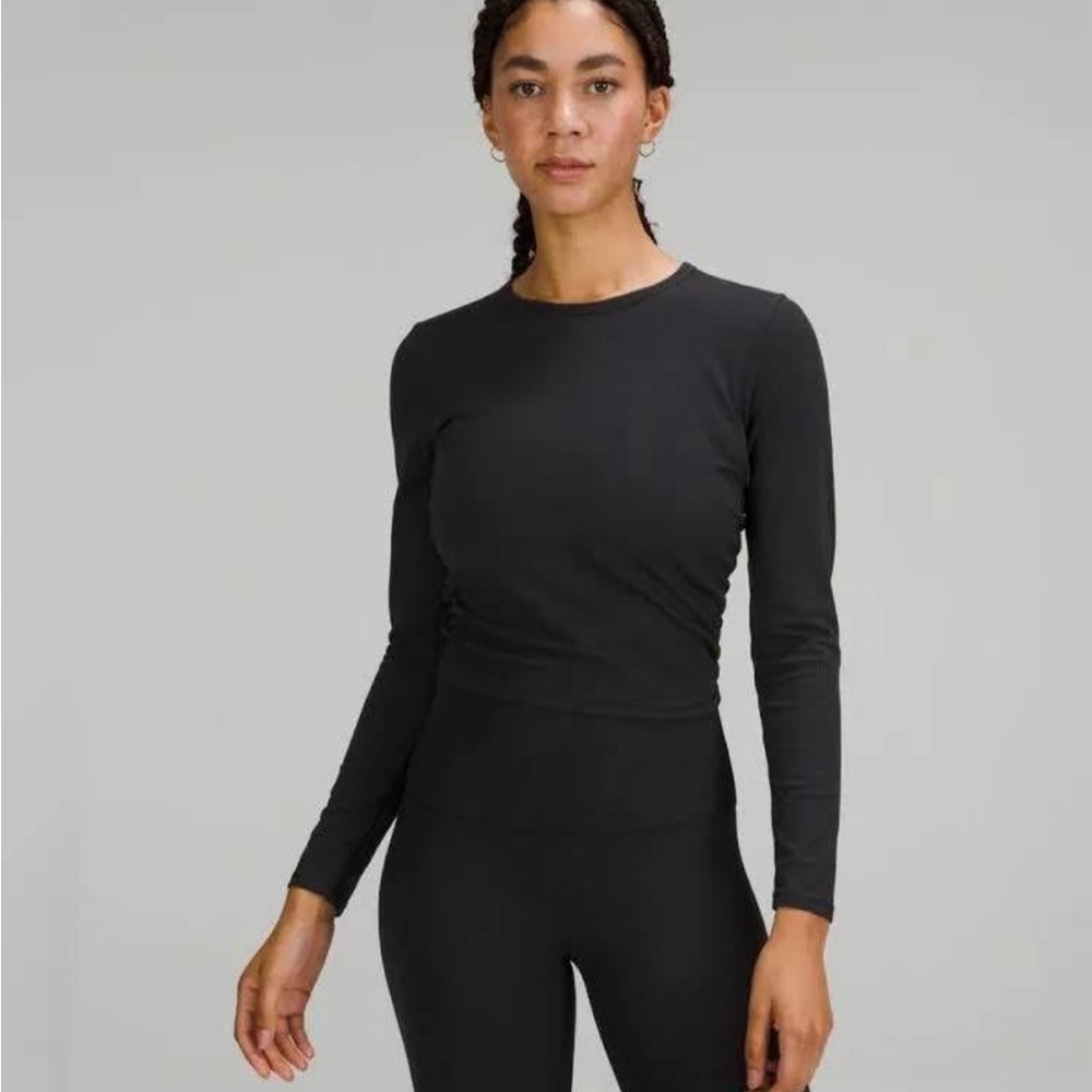 Lululemon All It Takes Women’s Black Long Sleeve, Size 2